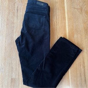 AG Adriano Goldschmied Mari Mid-Rise Slim Straight Jeans Black Size 23 NWT